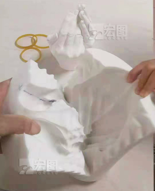 石膏雙手藝術品硅膠模具
